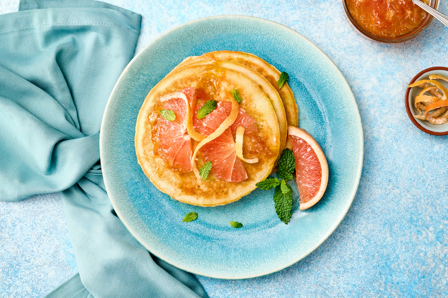 Pancakes À La Compote De Pamplemousse De Floride